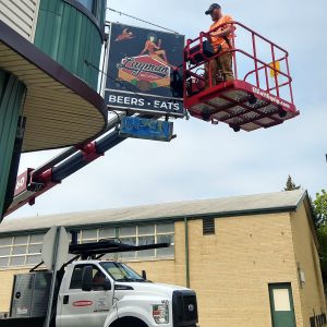 Franksville Outdoor Signs installation client 300x300